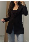 Vatkalı Belden Oturtmalı Blazer Ceket GC-1998